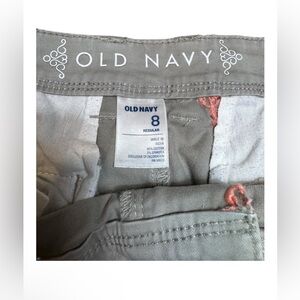 Old Navy Gray Pants Embroidered Lobsters Preppy Y2K Casual SZ 8